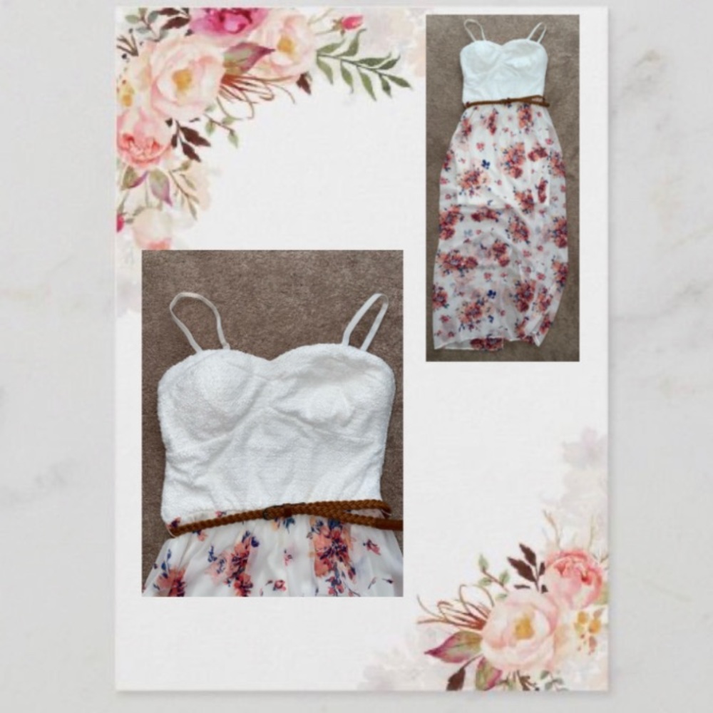 Color white with flowers